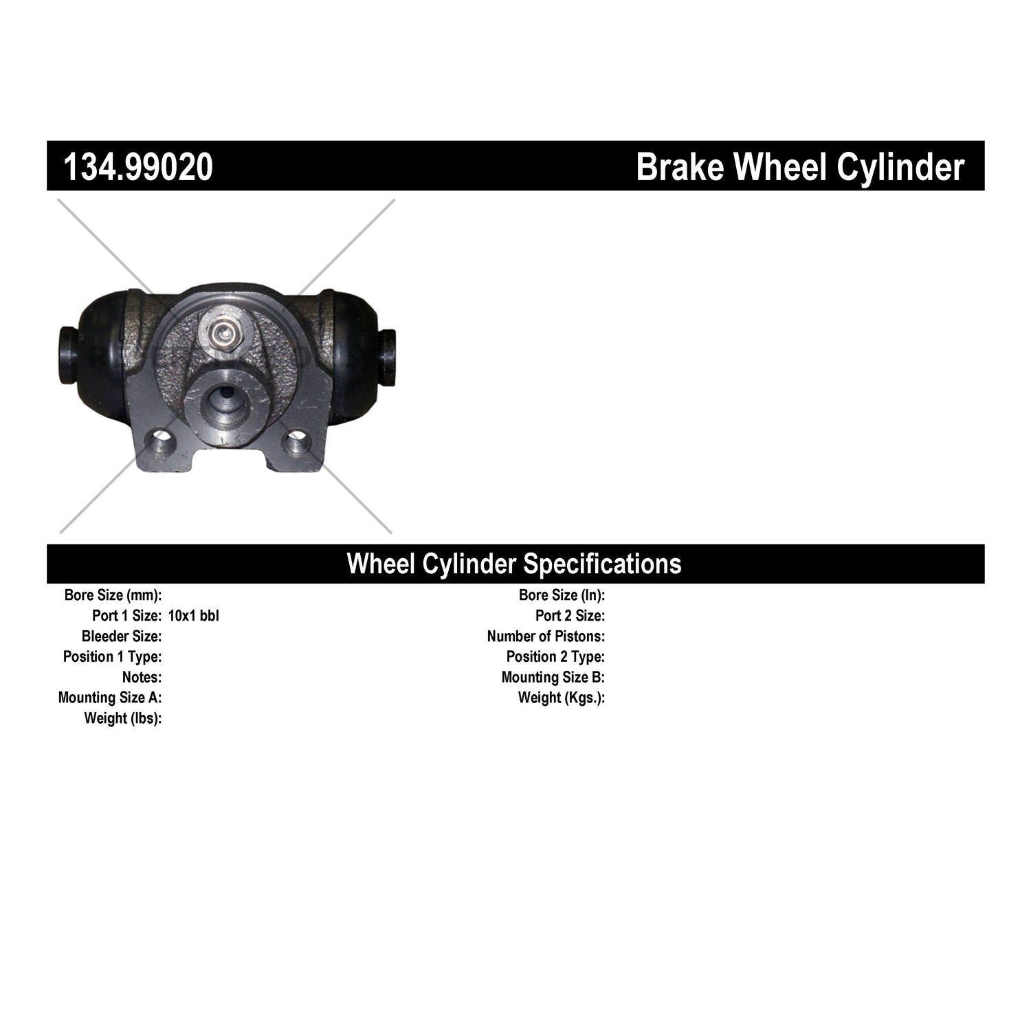 Centric Parts Premium Wheel Cylinder 134.99020