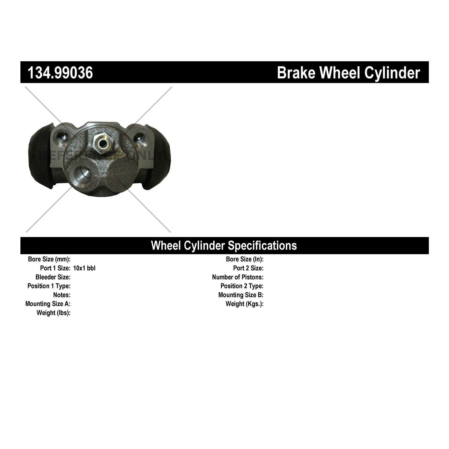 Centric Parts Premium Wheel Cylinder 134.99036