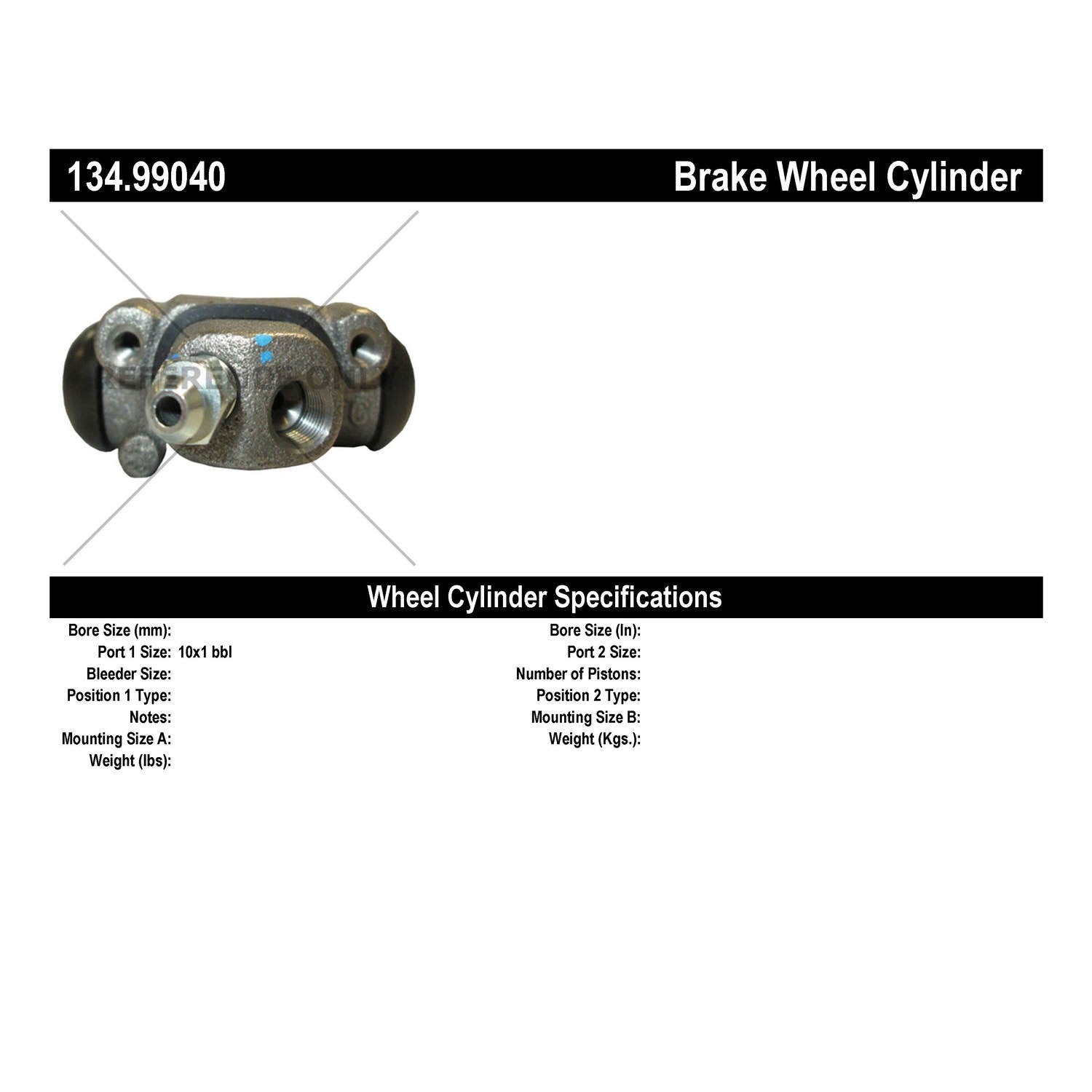 Centric Parts Premium Wheel Cylinder 134.99040