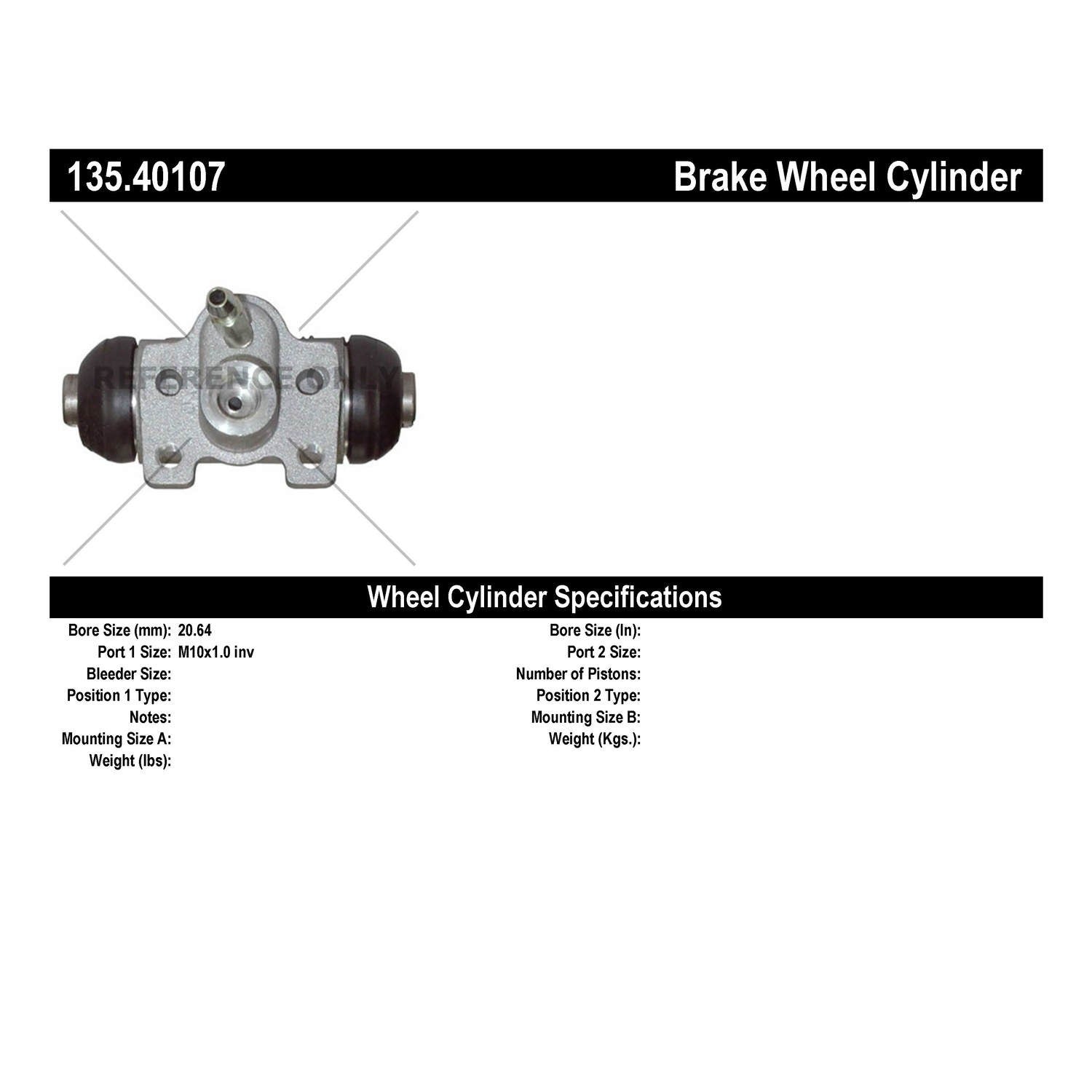 C-Tek Standard Wheel Cylinder 135.40107