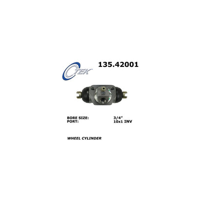 Centric Parts Drum Brake Wheel Cylinder Standard for 1999-2001 Nissan Altima 135.42001