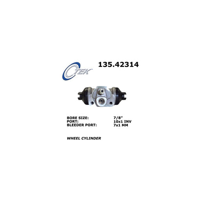 Centric Parts Drum Brake Wheel Cylinder Standard C-Tek for 1994-1988 Nissan D21 2004-1998 Frontier 1997-1995 Pickup 135.42314