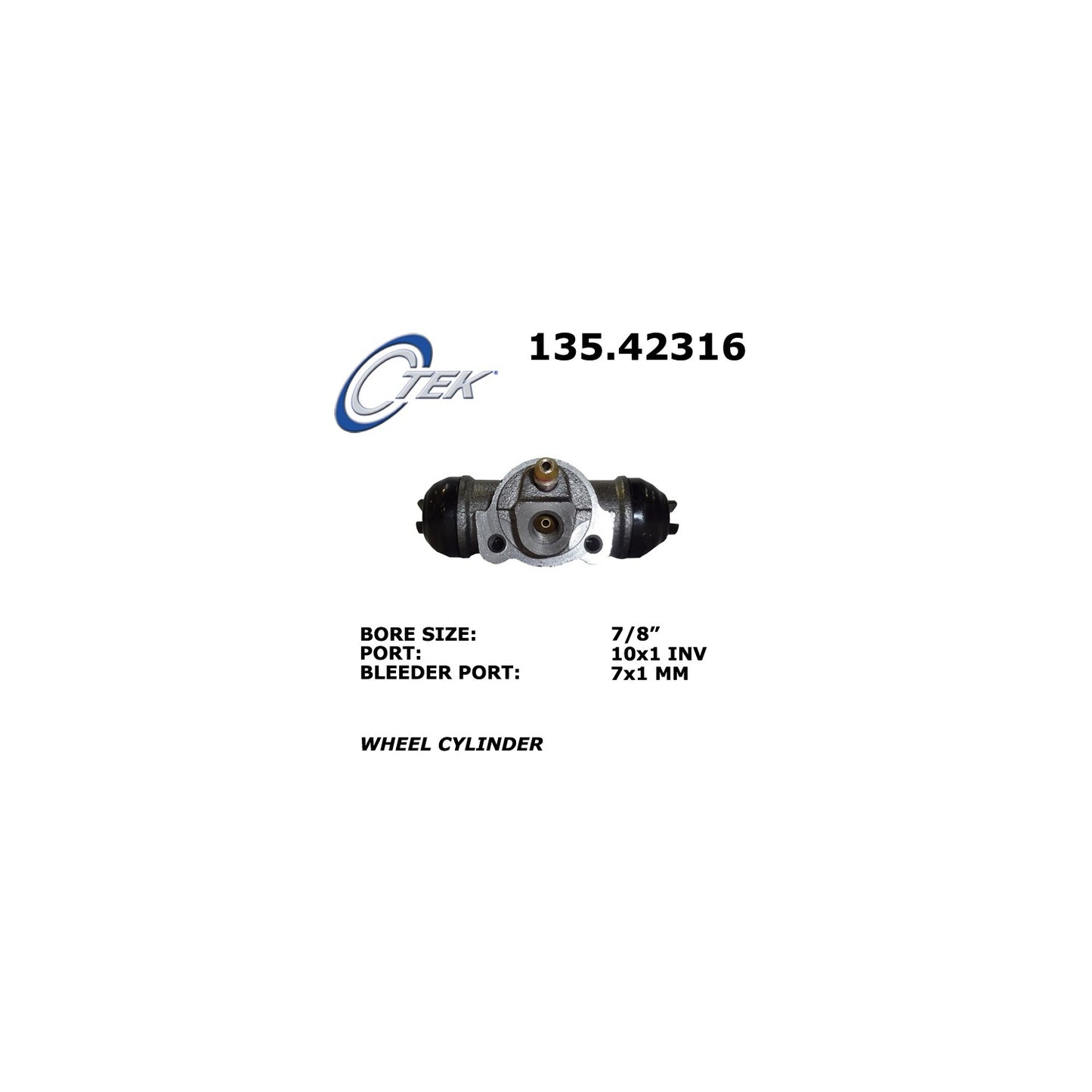 Centric Parts Drum Brake Wheel Cylinder Standard with C-Tek for 1998-2003 Infiniti QX4, 2003-2004 Nissan Frontier, 1998-2004 Pathfinder, 2000-2004 Xterra 135.42316