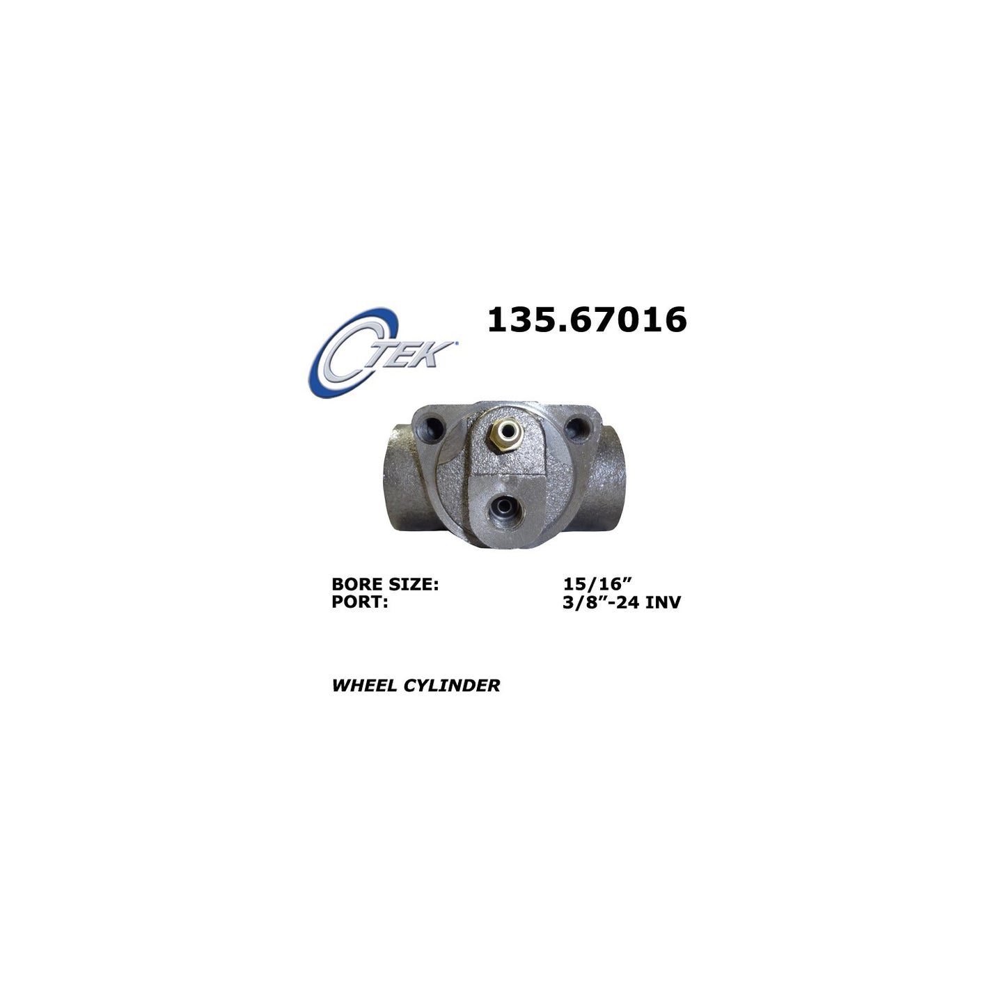 Centric Parts Drum Brake Wheel Cylinder Standard with C‑Tek for 1994-2002 Dodge Ram, Chevrolet Express, GMC Savana
