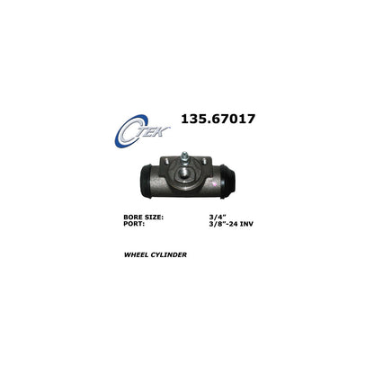 Centric Parts Drum Brake Wheel Cylinder Standard for 2000-1996 Chrysler Town & Country Dodge Caravan Grand Caravan Plymouth Grand Voyager Voyager 135.67017