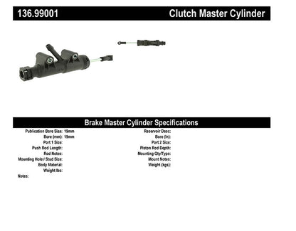Centric Parts Clutch Master Cylinder Premium 136.99001