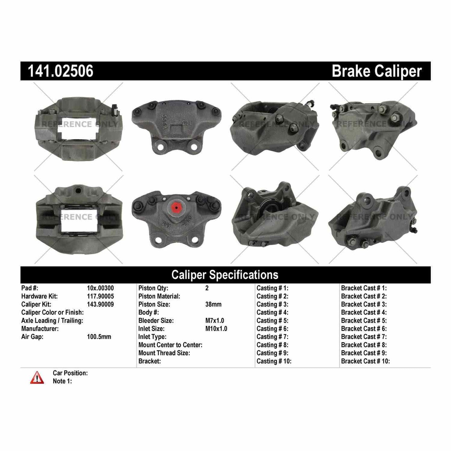 Centric Parts Disc Brake Caliper with anti-corrosion finish