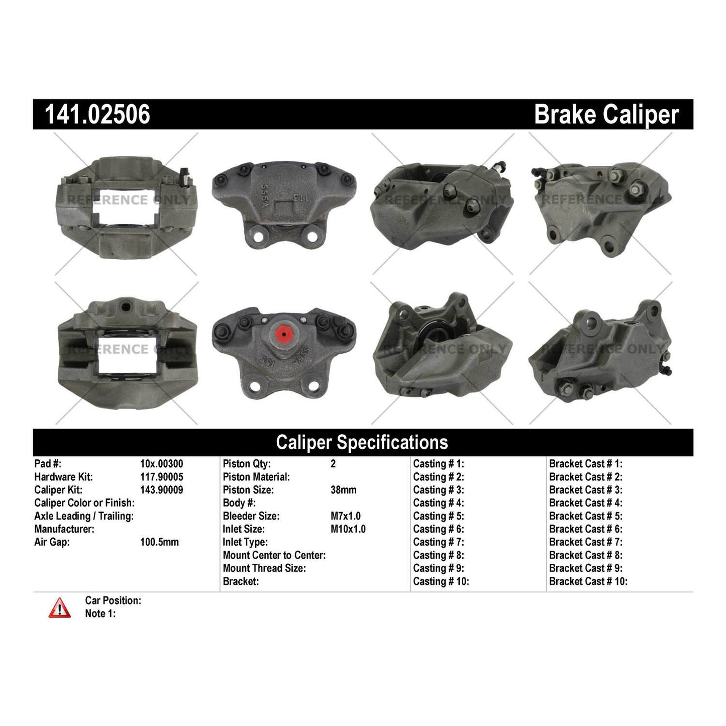 Centric Parts Disc Brake Caliper with anti-corrosion finish