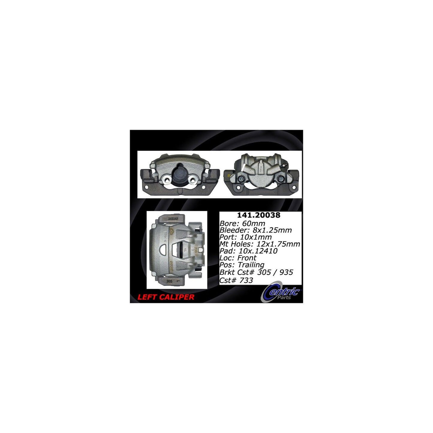 Centric Parts Semi-Loaded Brake Caliper 141.20038