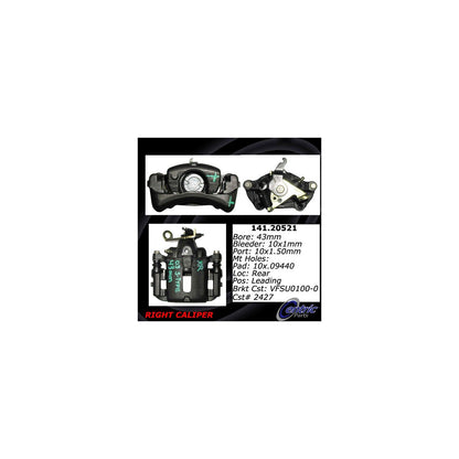 Centric Parts Semi-Loaded Brake Caliper 141.20521