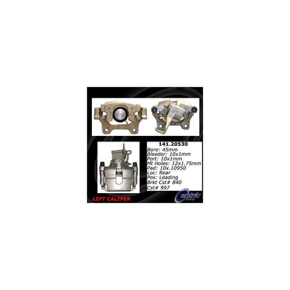 Centric Parts Disc Brake Caliper Semi-Loaded with Anti-Corrosion Finish for 2006-2016 Jaguar Vanden Plas Models 141.20530