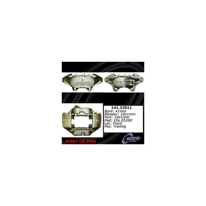 Centric Parts Semi-Loaded Disc Brake Caliper with Anti-Corrosion Finish 141.22011