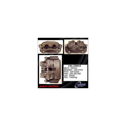 Centric Parts Disc Brake Caliper Semi-Loaded with Anti-Corrosion Finish for 141.22013