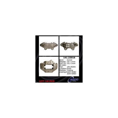 Centric Parts Disc Brake Caliper Semi-Loaded with Anti-Corrosion Finish for 141.22016