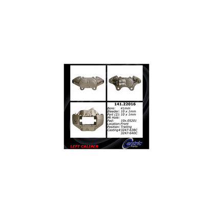 Centric Parts Disc Brake Caliper Semi-Loaded with Anti-Corrosion Finish for 141.22016