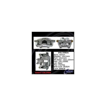 Centric Parts Disc Brake Caliper Semi-Loaded for 141.22521