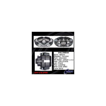 Stoptech Centric Semi-Loaded Brake Caliper - Front Left 141.33016