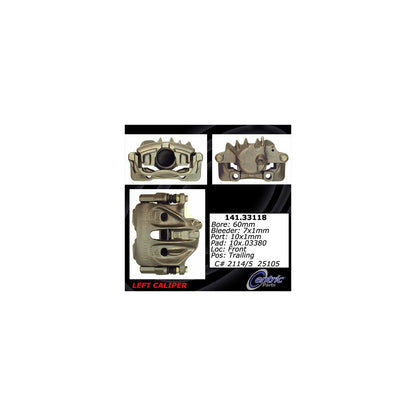 Stoptech Centric Semi-Loaded Brake Caliper - Front Left 141.33118