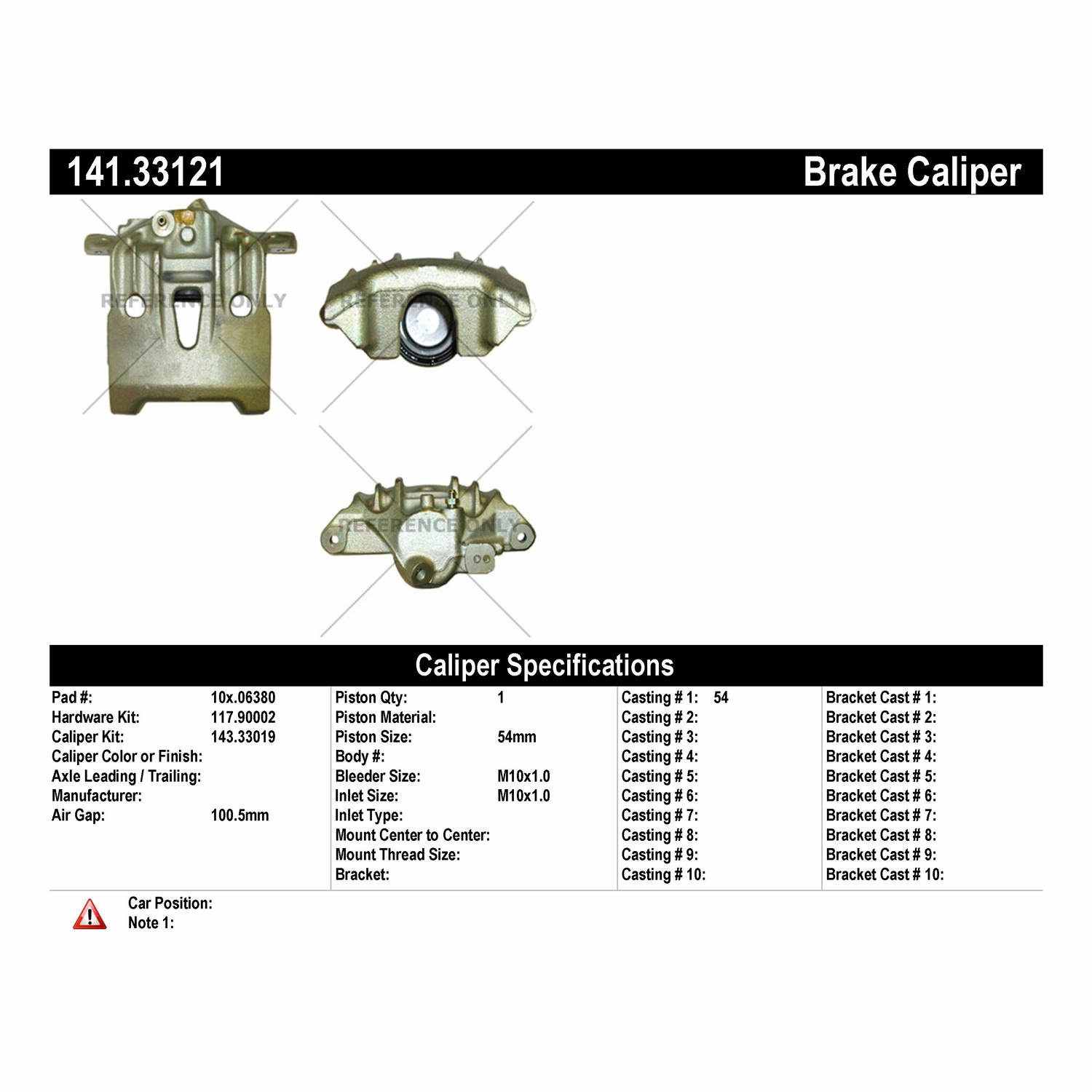 Stoptech Centric 92-97 Volkswagen EuroVan Semi-Loaded Brake Caliper - Front Right 141.33121