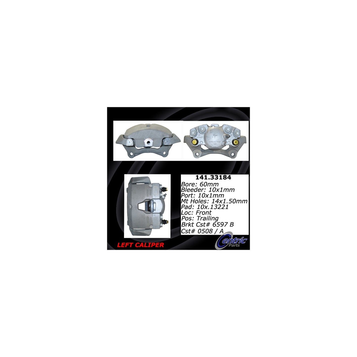 StopTech Semi-Loaded Brake Caliper 141.33184
