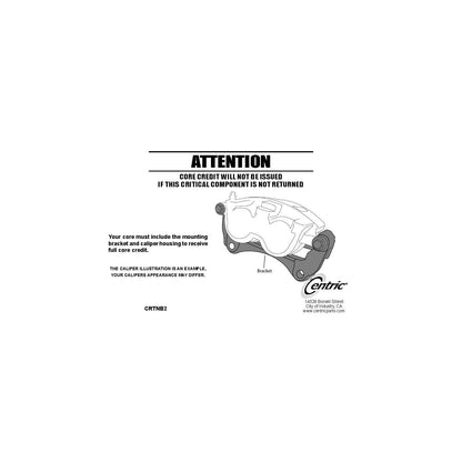 Centric Parts Disc Brake Caliper Semi-Loaded with anti-corrosion finish for 2011-2018 Audi A8 Quattro, 2014-2017 SQ5 141.33189