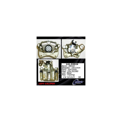 Stoptech Centric 96-97 Audi A4 Semi-Loaded Brake Caliper - Rear Left 141.33524