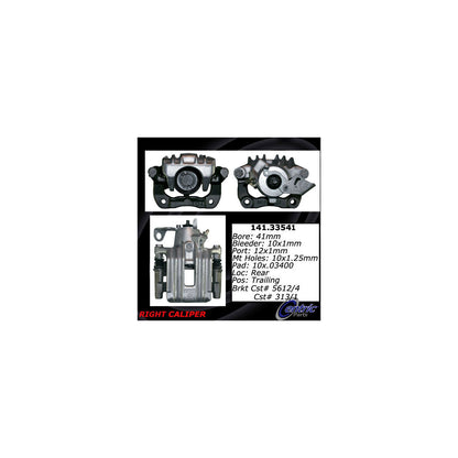 Stoptech Centric 1998 Volkswagen Jetta Rear Right Semi-Loaded Caliper 141.33541