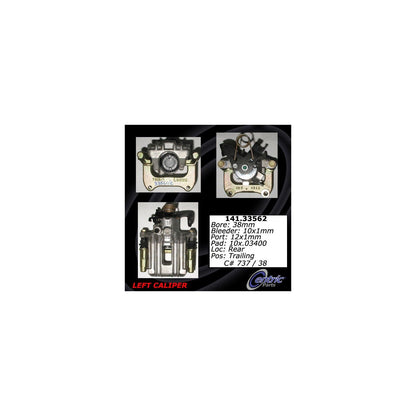 Centric Parts Disc Brake Caliper Semi-Loaded with anti-corrosion finish for 2002-2006 Audi A4 Quattro 141.33562
