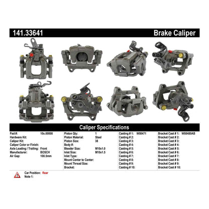 Centric Parts Semi-Loaded Brake Caliper 141.33641