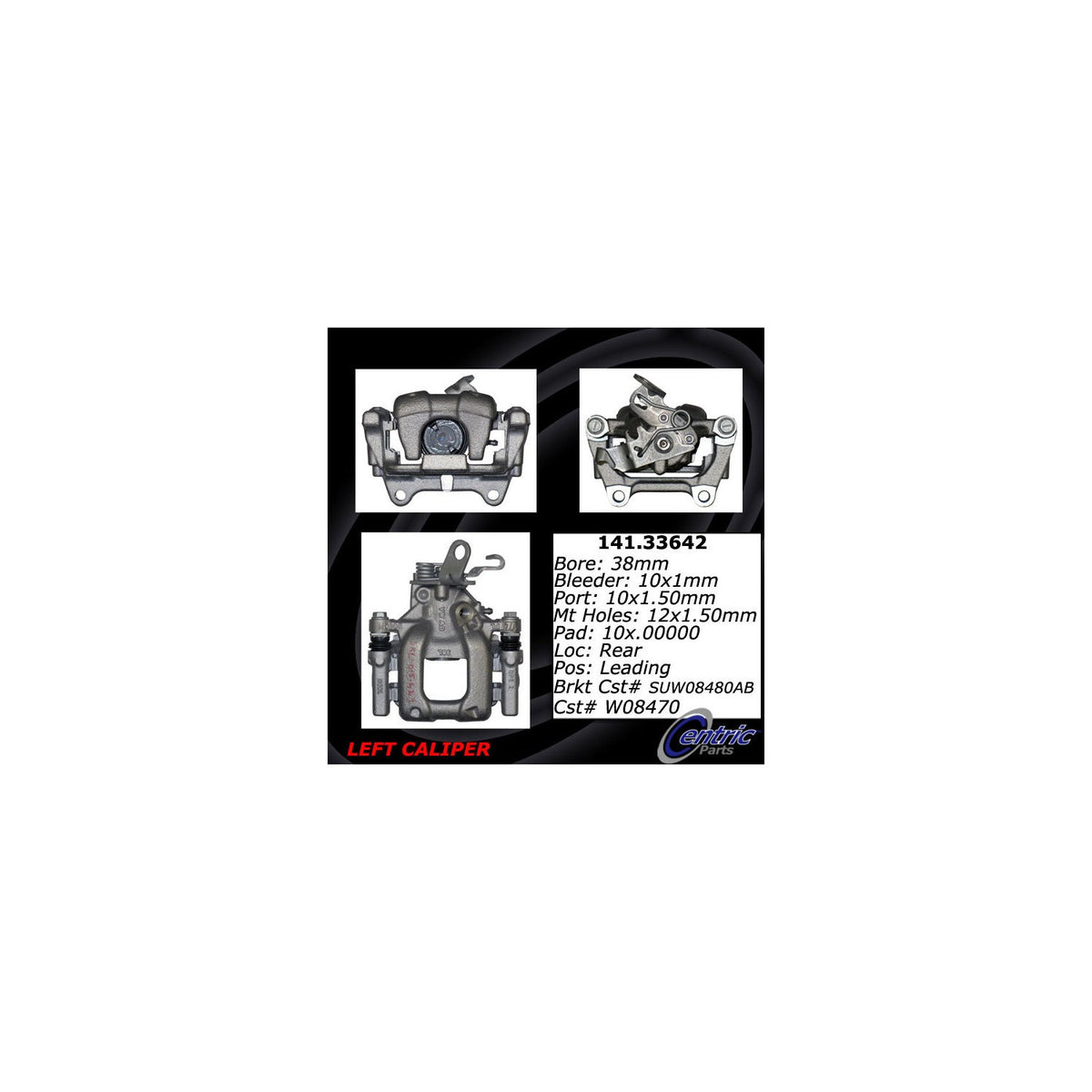 Centric Parts Semi-Loaded Brake Caliper 141.33642