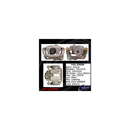 Stoptech Centric 13-18 Audi A8 Quattro Semi-Loaded Brake Caliper - Rear Left 141.33650