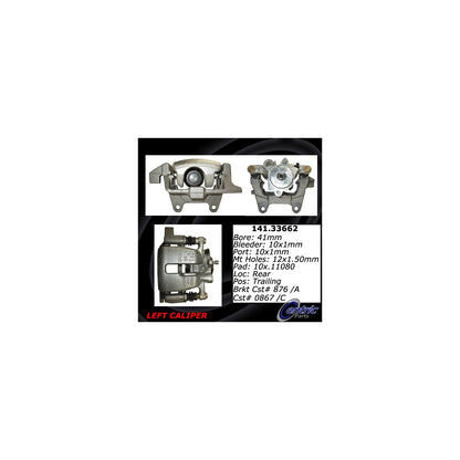 Centric Parts Disc Brake Caliper Semi-Loaded with EPB 141.33662