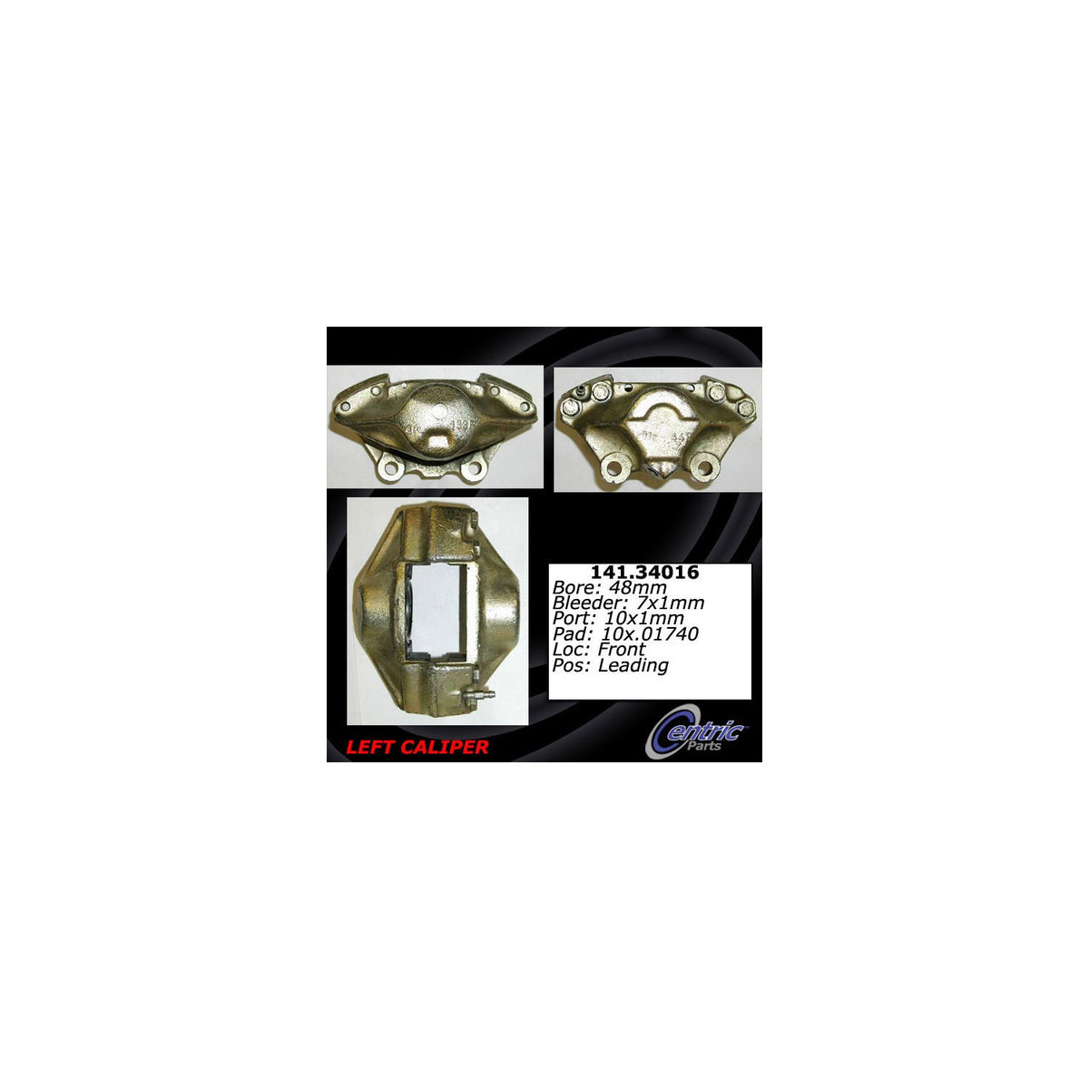 Centric Parts Disc Brake Caliper with anti-corrosion finish