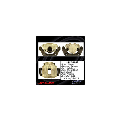 Stoptech Centric 99-02 BMW Z3 Semi Loaded Front Left Rebuilt Caliper 141.34032