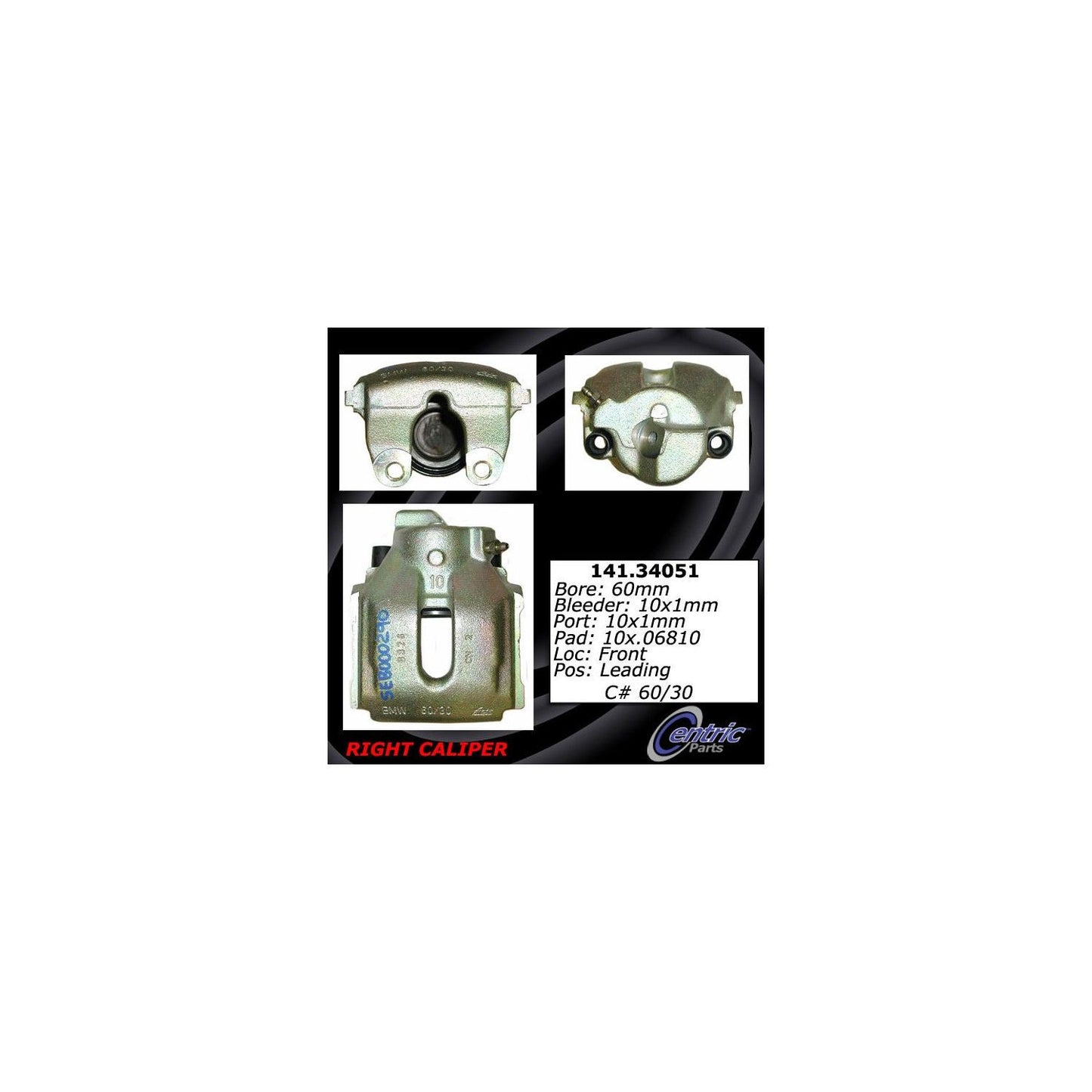 Centric Parts Semi-Loaded Brake Caliper 141.34051