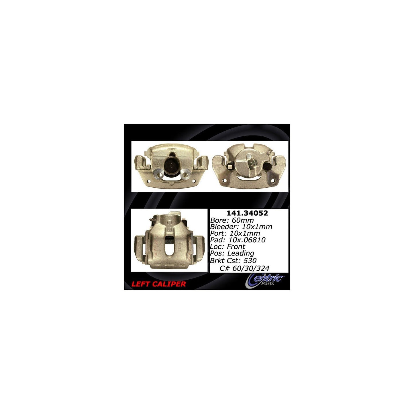 Centric Parts Semi-Loaded Brake Caliper 141.34052