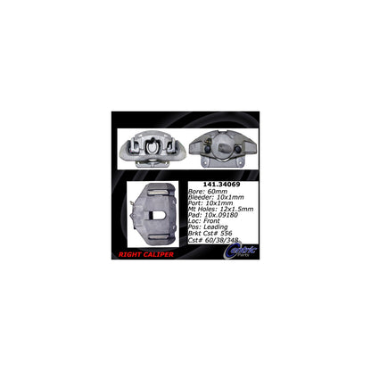 Centric Parts Disc Brake Caliper with anti-corrosion finish