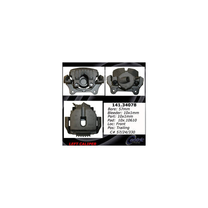 Stoptech Centric Semi-Loaded Brake Caliper - Front Left 141.34078