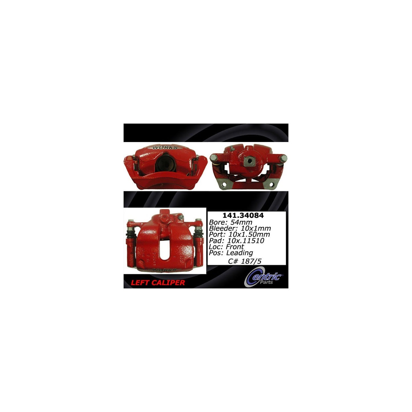Centric Parts Disc Brake Caliper with anti-corrosion finish