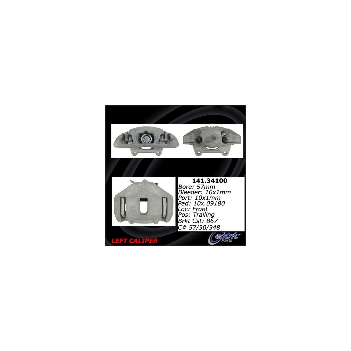 Centric Parts Semi-Loaded Brake Caliper 141.34100