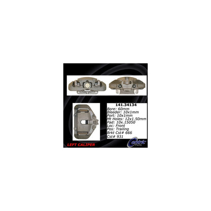 Centric Parts Disc Brake Caliper with anti-corrosion finish
