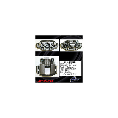 Centric Parts Disc Brake Caliper Semi-Loaded for 1986-1991 BMW 318i 318is 325 Series 141.34512