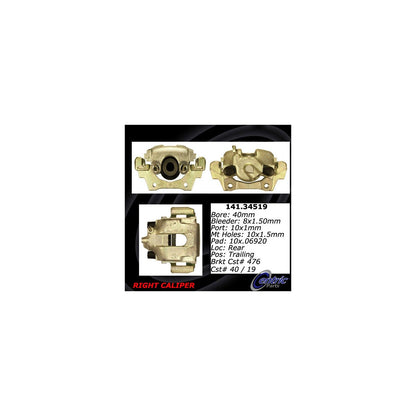 Centric Parts Disc Brake Caliper Semi-Loaded with Anti-Corrosion Finish for 2005-2001 BMW 320i, 323i 2000-1999 141.34519