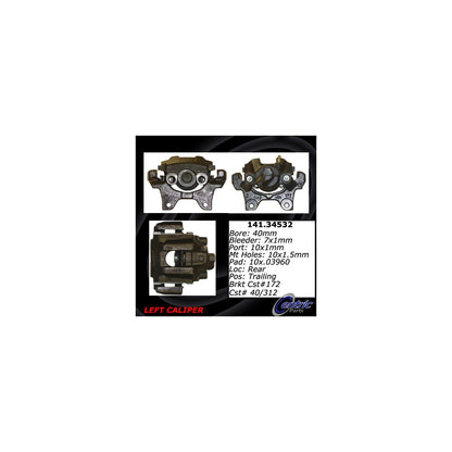 Stoptech Centric Semi-Loaded Brake Caliper - Rear Left 141.34532
