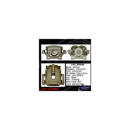 Centric Parts Disc Brake Caliper Semi-Loaded with anti-corrosion finish for 2003-2001 BMW 525i, 528i 2000-1996, 530i 2003-2001, 540i 2003-1997 Part Number 141.34546
