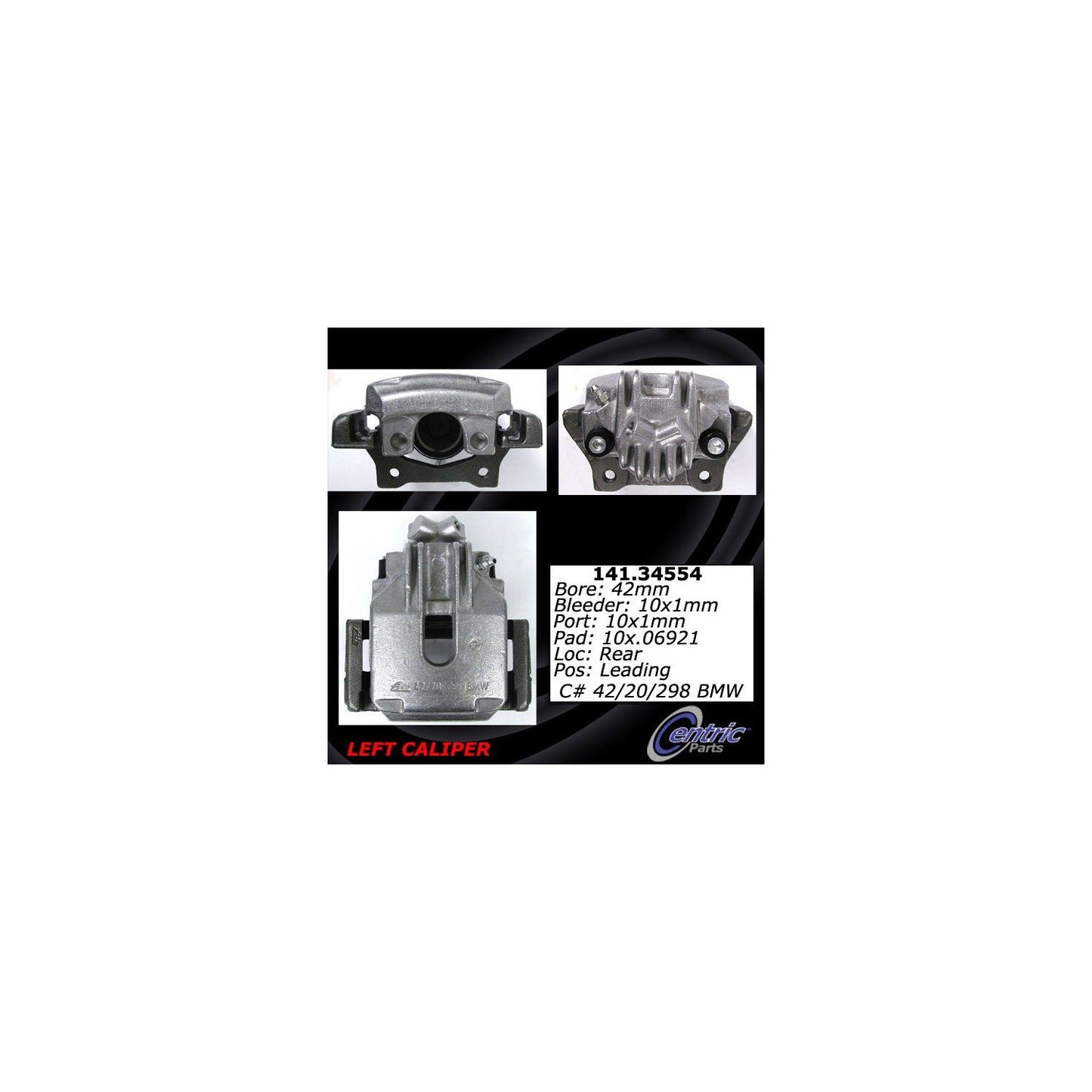 Centric Parts Semi-Loaded Brake Caliper 141.34554