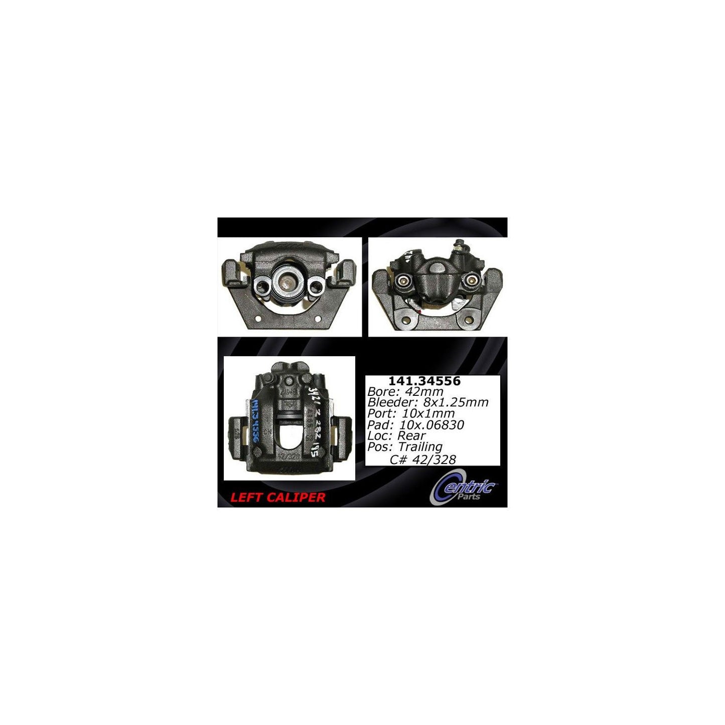 Stoptech Centric 01-06 BMW M3 Semi Loaded Rear Left Rebuilt Caliper 141.34556