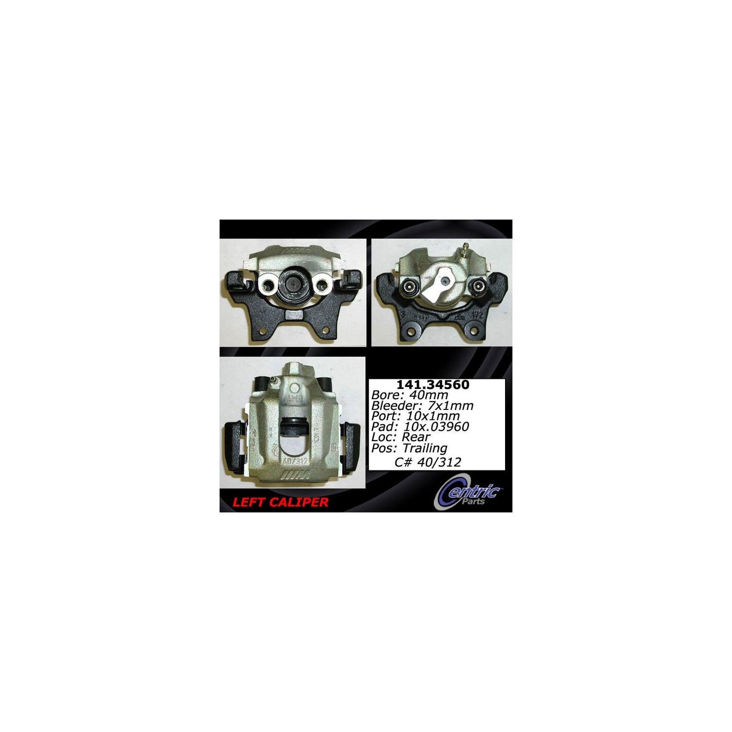 Centric Parts Semi-Loaded Disc Brake Caliper for 1998-2002 BMW Z3 141.34560