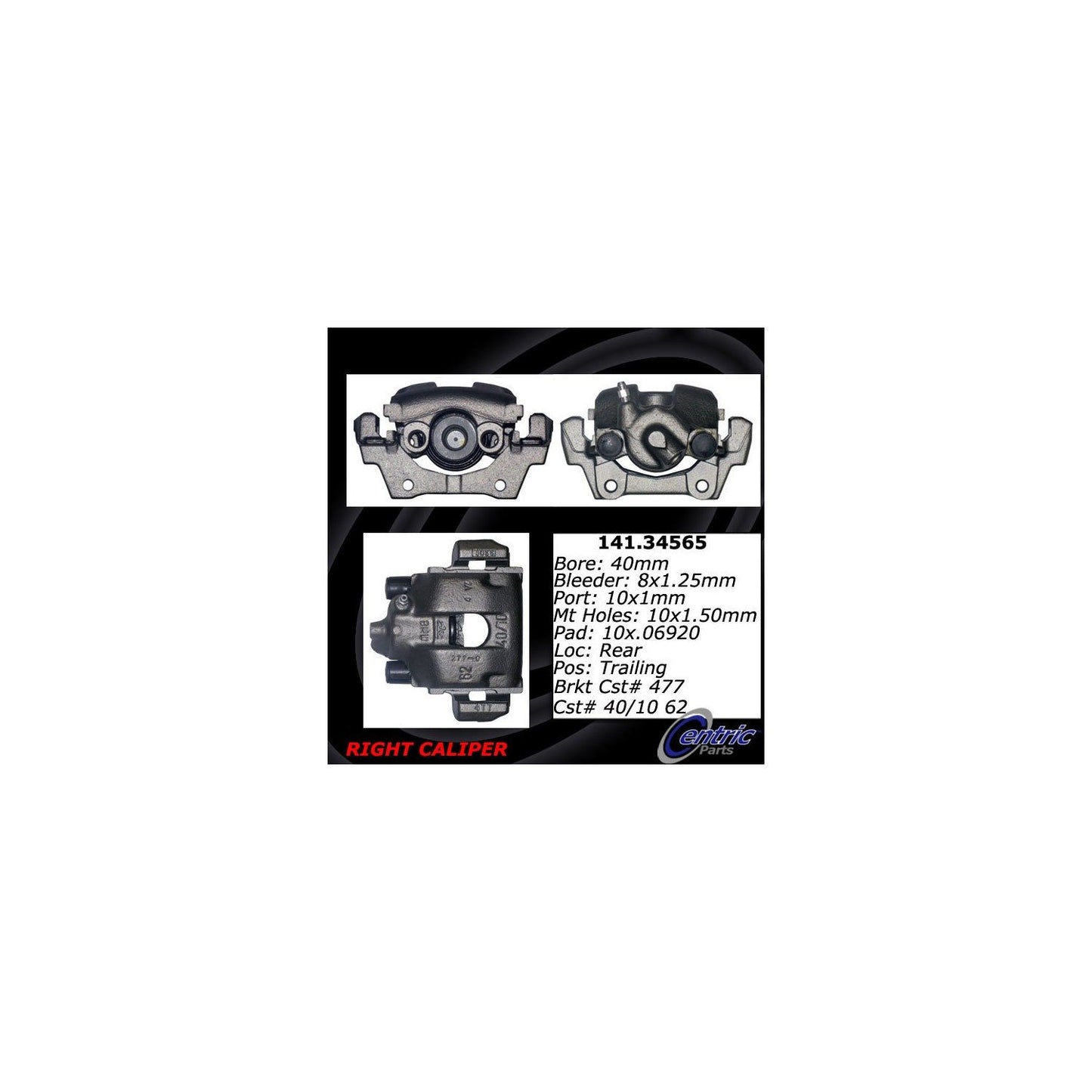 Centric Parts Disc Brake Caliper Semi-Loaded with anti-corrosion finish for 2003-2006 BMW Z4 141.34565