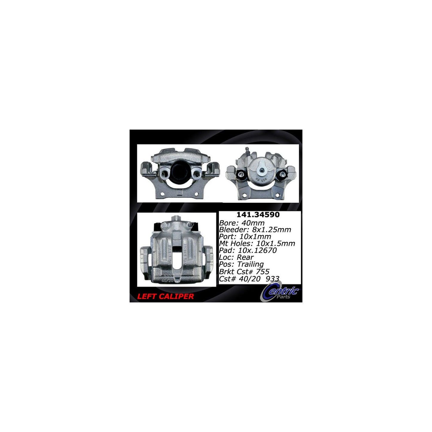 Stoptech Centric 08-13 BMW 128i Semi Loaded Rear Left Caliper 141.34590